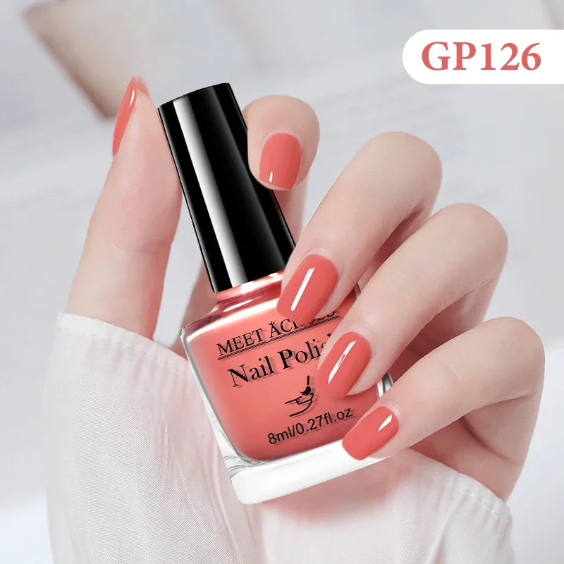 8ml Water-Based Nail Polish 48 Colors Long Lasting Quick Drying No Need of Lamp to Cure Nail Supplies Vernis for Nails Manicure