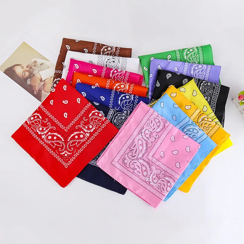 Tough Headwear Large Bandana Headband - Handkerchief Bandanas for Men & Women - Paisley Bandana Pack - Cowboy Scarf COSTUME