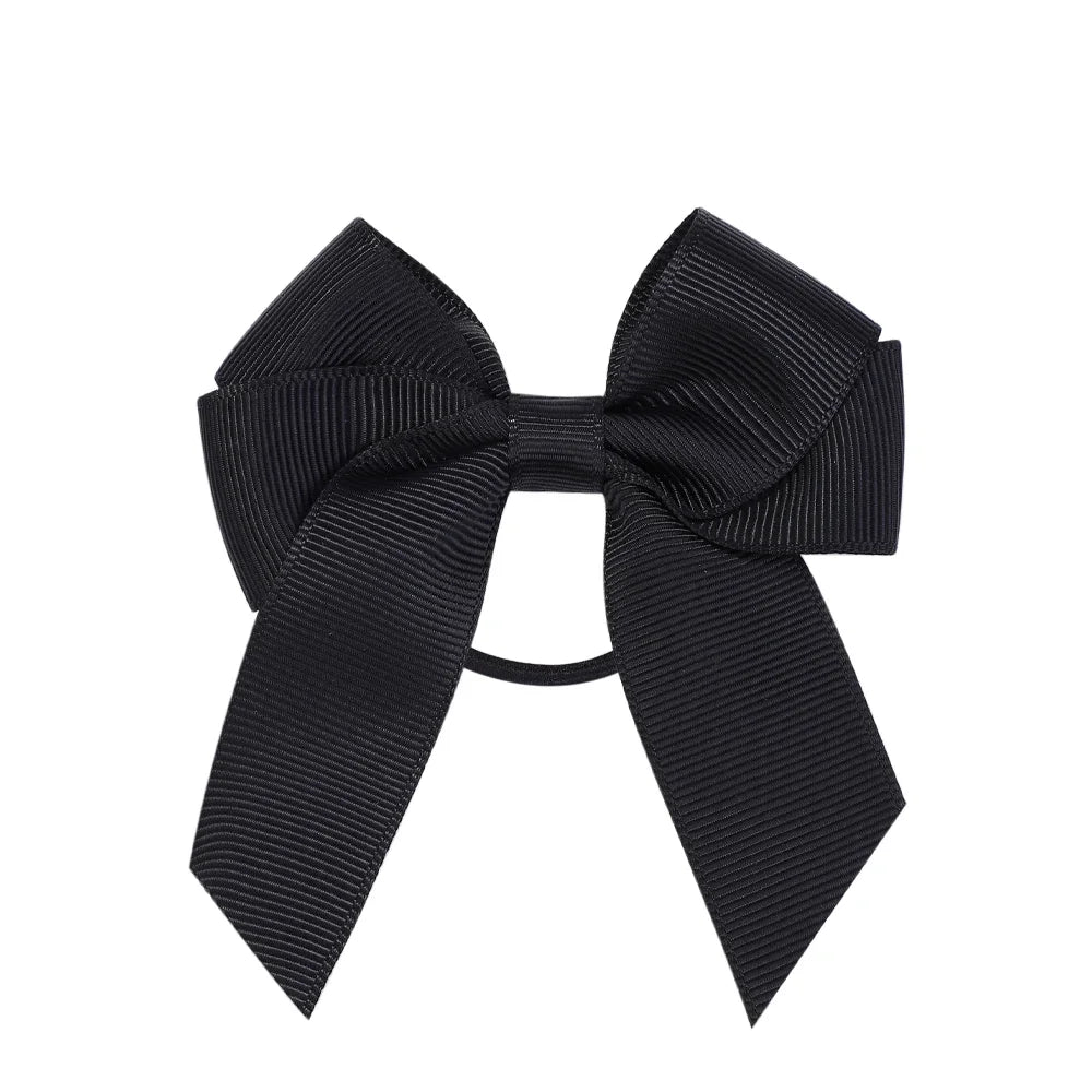 3.15inches Solid Color Hair Ribbon Hair Band for Girls Toddler Cheer Up Bows Head Rope Kids Headwear Ponytail Hair Accessories - EXPRESS STORE