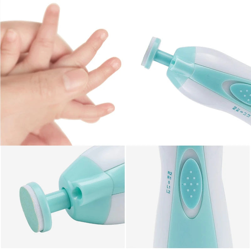 Baby Electric Nail Trimmer – Safe Multifunctional Fingernail Cutter & Infant Manicure Set