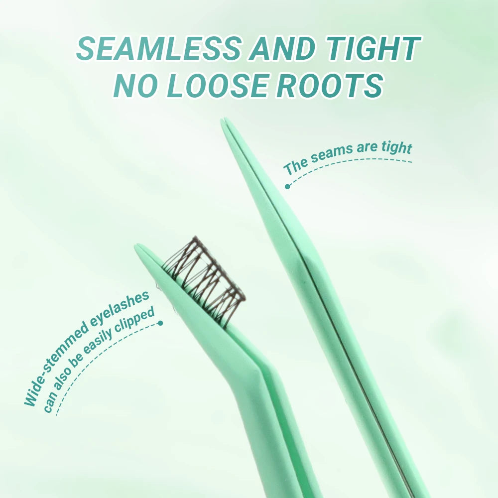 Lashtalk 1Pc DIY Lashes Tweezers Non-stick No Sticky Anti-adhesive False Eyelashes With Adhesive-free Lashes No Glue Makeup Tool