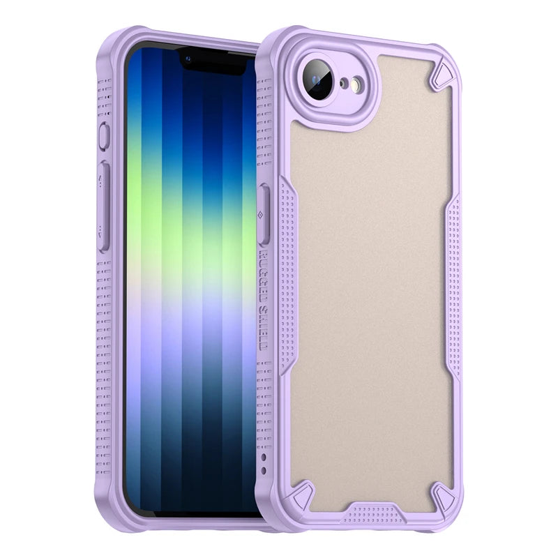 Translucent Matte Armor Case For iPhone 17e Skin-Friendly Matte Full Back Case For iPhone 17e Cover For iPhone 17e/16e Case