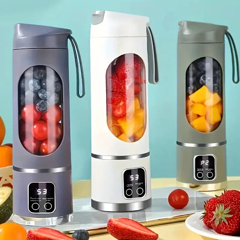 Portable Handheld Juicer Blender, USB Rechargeable Juice Maker for Smoothies Milkshakes Fresh Fruit Juices