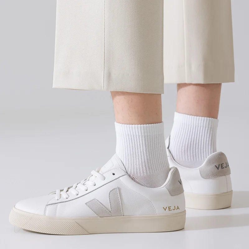 1/3 Pairs Men's Cotton Antibacterial No-Show Socks - Summer Thin Moisture-Wicking Breathable Sports Ankle Socks