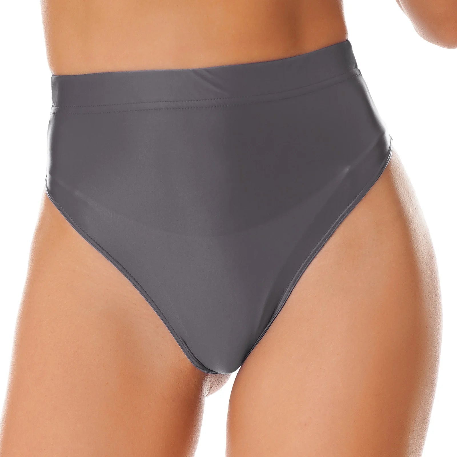 Elegant Women's Panties Glossy Breathable Underwear Sexy Lingerie High Waist Briefs Satin Underpants Knickers Swimsuit Bottoms - EXPRESS STORE