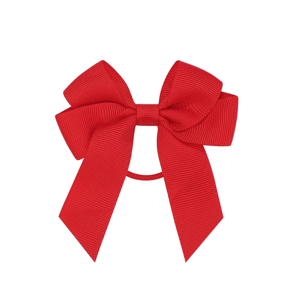 3.15inches Solid Color Hair Ribbon Hair Band for Girls Toddler Cheer Up Bows Head Rope Kids Headwear Ponytail Hair Accessories - EXPRESS STORE