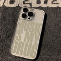 Music Is My Drug Phone Case For iPhone 17 16 15 14 Plus 13 12 11 Pro Max Phone Back Cover Transparent Shockproof Cover