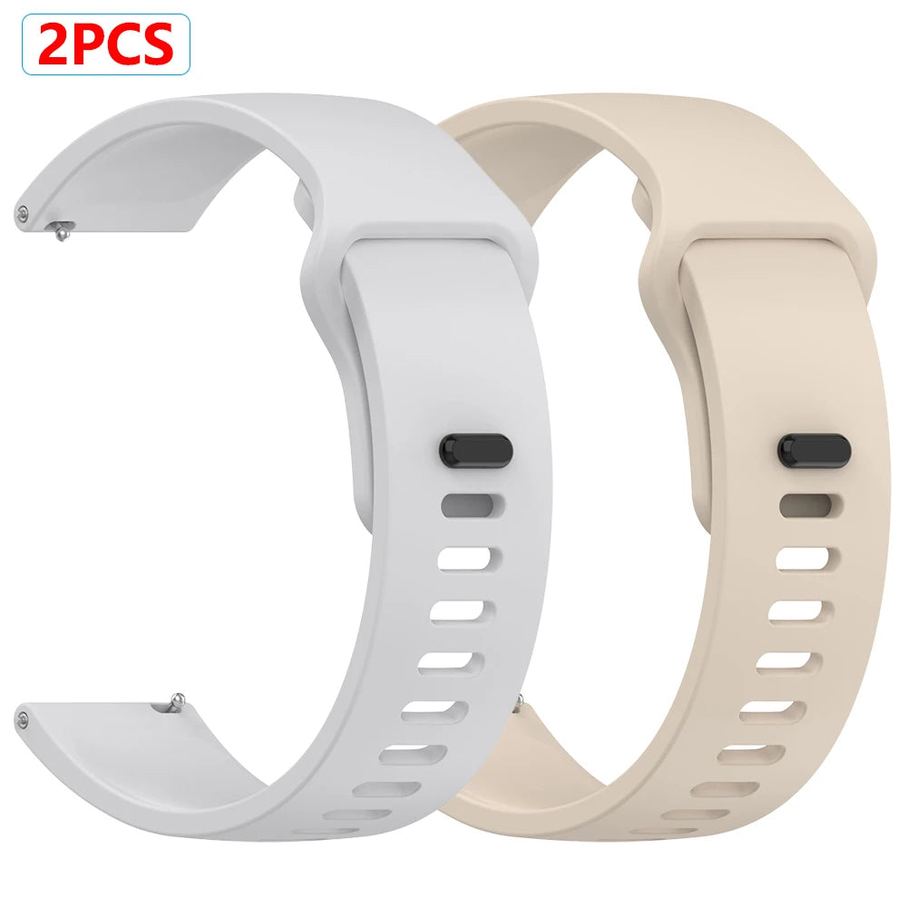 2pecs Watches Strap 22mm For Redmi Watch 5 Active/Lite Soft Silicone Band Sports Wristband For Xiaomi Watch 2 Pro/S4 S1 Bracelet