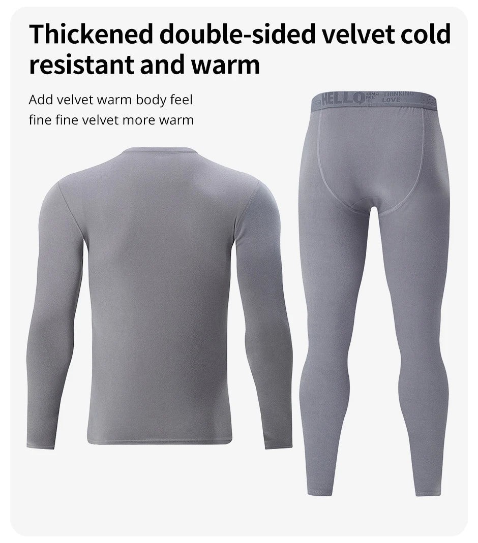 1/2/4-Piece Men's Long-sleeved Trousers In Autumn And Winter Thermal Underwear Casual Joker Sports Fitness Solid Color Suit