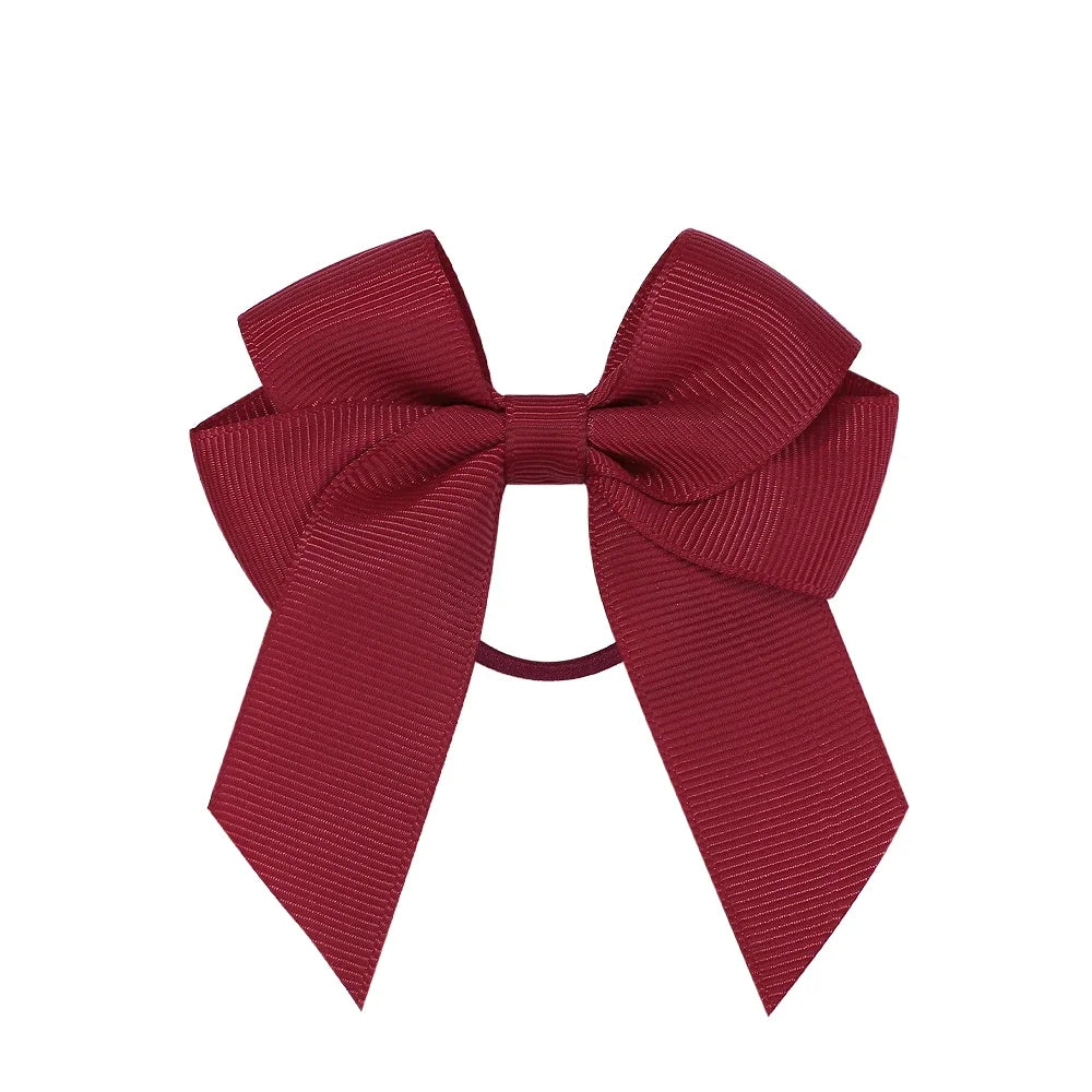 3.15inches Solid Color Hair Ribbon Hair Band for Girls Toddler Cheer Up Bows Head Rope Kids Headwear Ponytail Hair Accessories - EXPRESS STORE