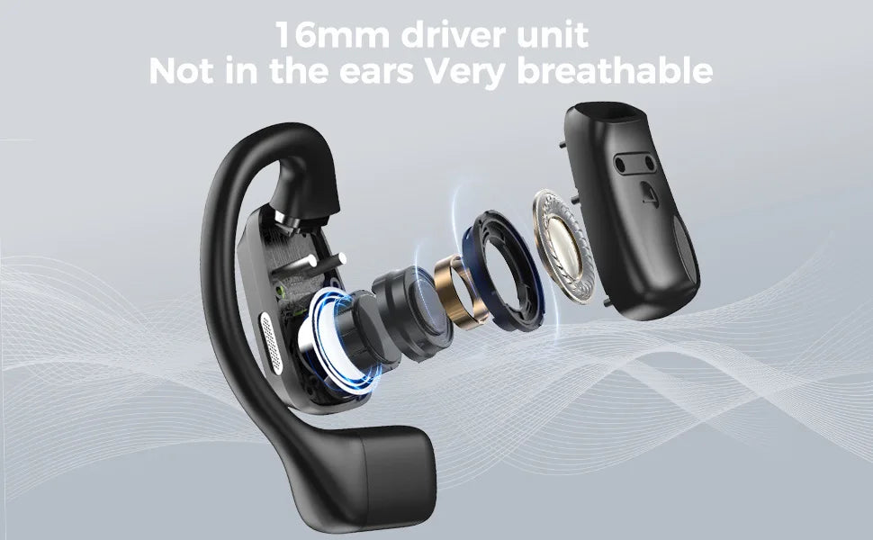 XP6 Bluetooth headset with AI translation 165 languages Long battery life Non-in-ear sports game headset