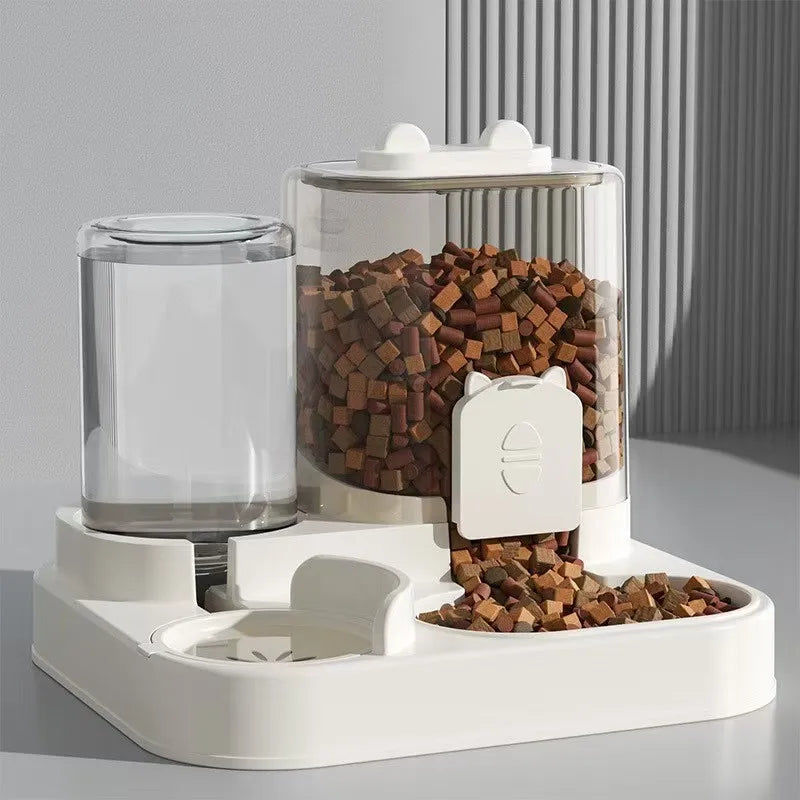 Automatic Pet Feeder with Water Fountain – Dog & Cat Food Bowl