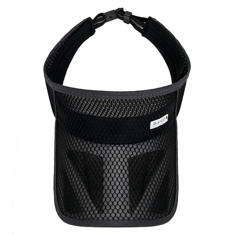 Unisex Adjustable Sun Cap Outdoor Sports Sun Protection Hollow Top Hat for Summer Holiday Outdoor Party