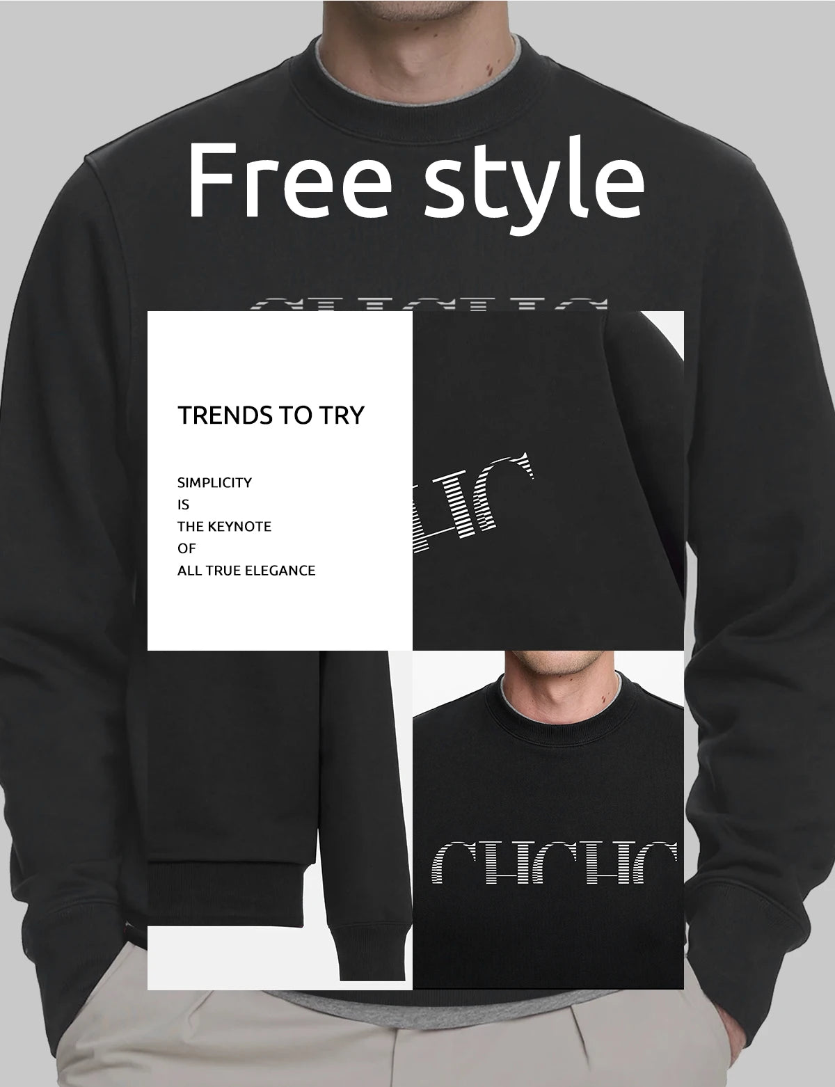 CHCH New Casual Sweatshirts Men Hoodies 2024 Pullover Streetwear Solid Hoodie Basic Crewneck Hoody Hoodies