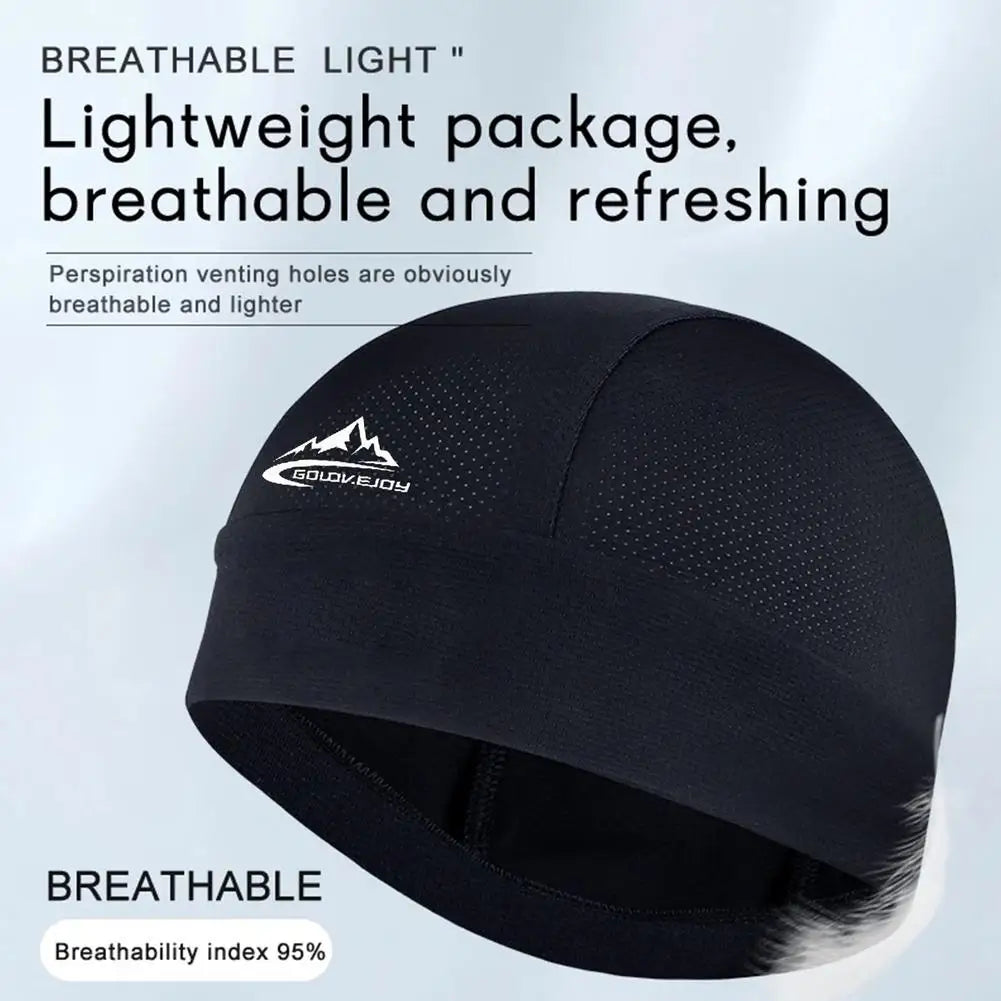 Cooling Skull Cap Helmet Lining Breathable Sweat Wicking Cycling Sports Running Hat Comfortable Outdoor Hiking Cap Quick Dry Cap