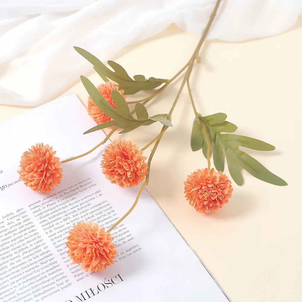 1Pcs Artificial Flowers Bouquet 51CM Hydrangea Fake Flowers for Home Decor Gardern Wedding Decoration Valentine's Day Ornament
