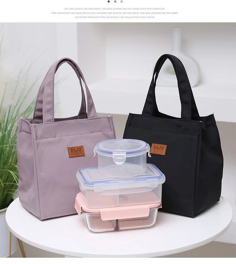 Large Capacity Insulated Lunch Bag – Aluminum Foil Thermal Tote