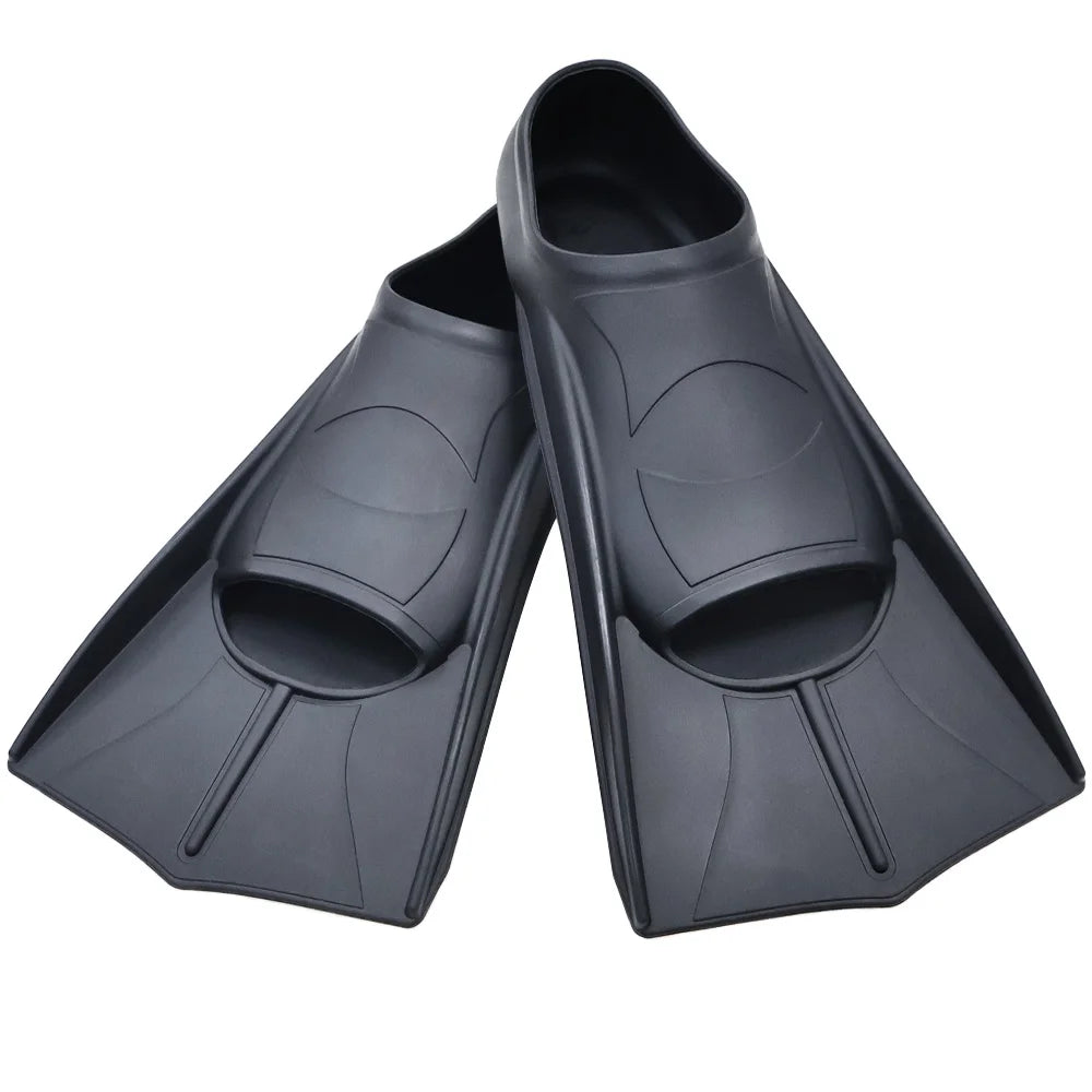Silicone Fins Swim Training Snorkel Short Diving Flippers Frog Shoes Men Women Professional Breaststroke Freesnorkel Swimming