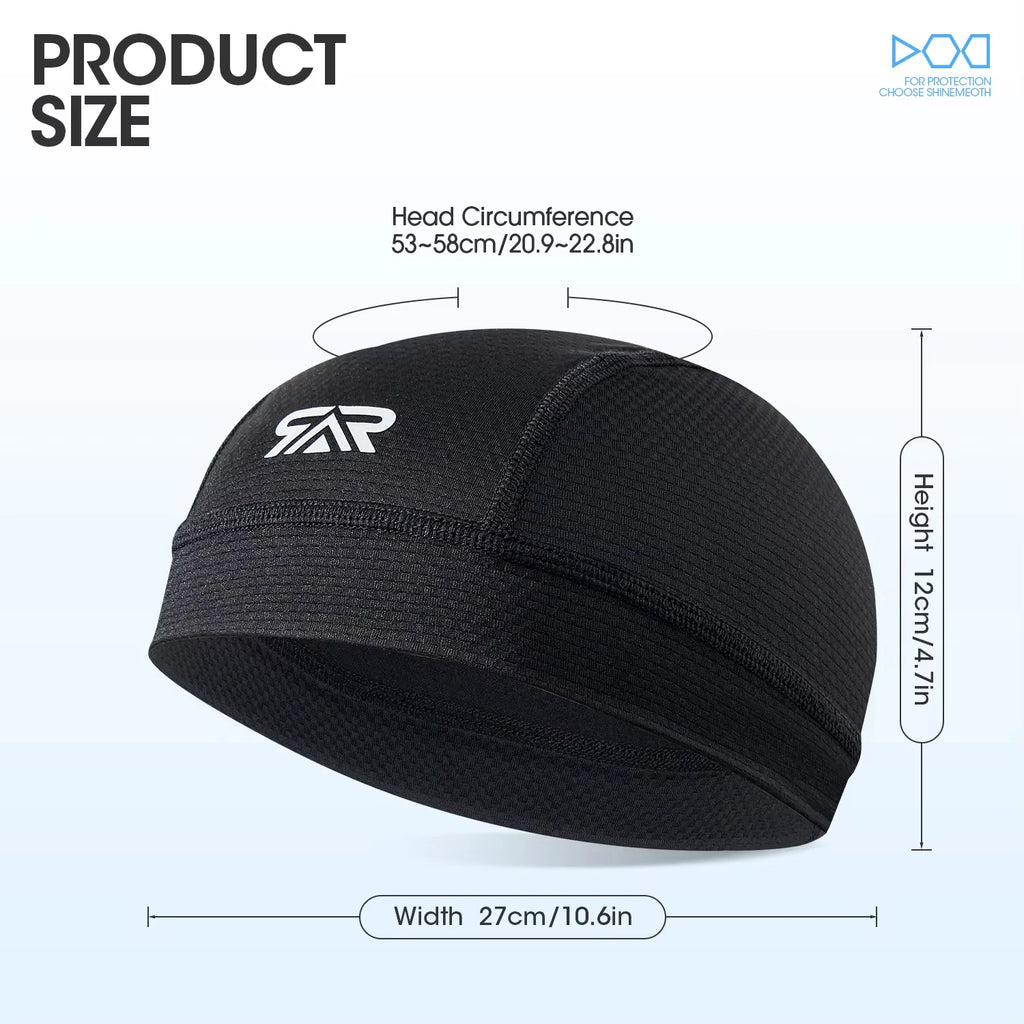 Cool Unisex Cycling Cap Quick Dry Material Sun Absorption UPF 50+ Road Bike Cycling Specialist Cooling Skull Cap Helmet Liner