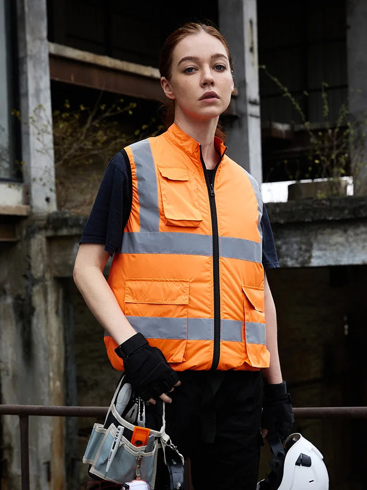 Summer Cooling Fan Vest for Men Women Outdoor Reflective Air Conditioning Clothes Anti-Heat Sunscreen Vest Hiking Fishing