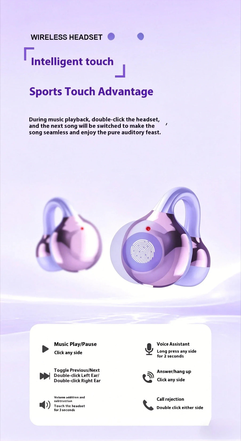 Bluetooth 5.4 Wireless Earphones with Digital Display Dolby-Quality Hi-Fi Audio Dynamic Sound Range and Integrated Call Mic