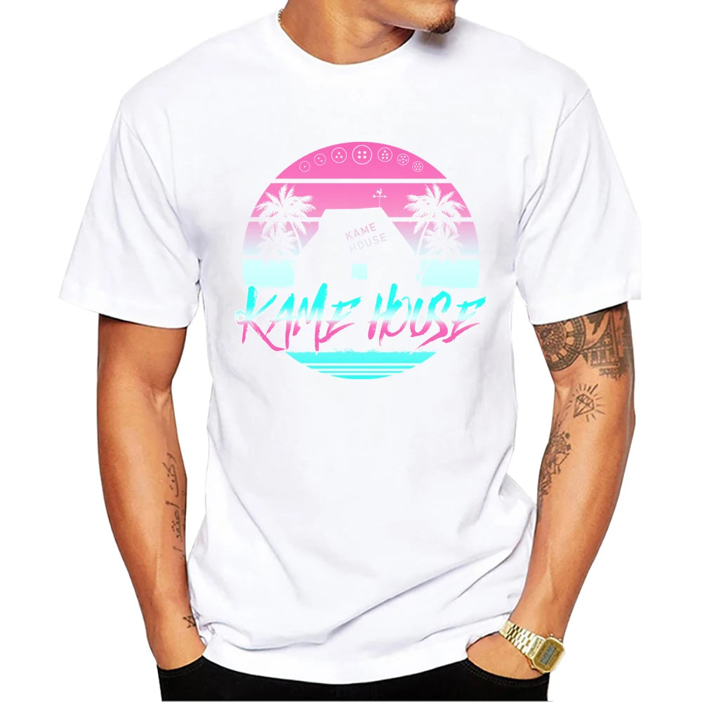 TEEHUB Kame House Print T-Shirt Fashion Cool O-neck Hattori Hanzo Men's T Shirt Short Sleeve Casual Men Clothing