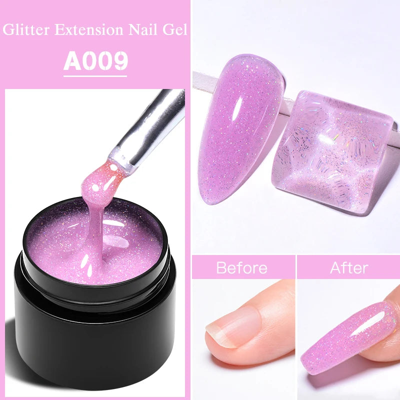 MEET ACROSS 8ml Pearl Shell Thread Gel Nail Polish 3D Semi Permanent Soak Off UV Gel Nail Art Varnish For Nails Manicure DIY