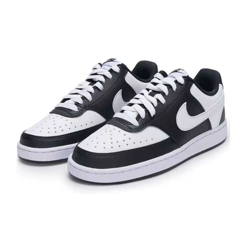 Nike Court Vision Low Minimalist, Trendy, Versatile Slip-Resistant Low-Top Sneakers for Women Panda Colorway DH3158-003