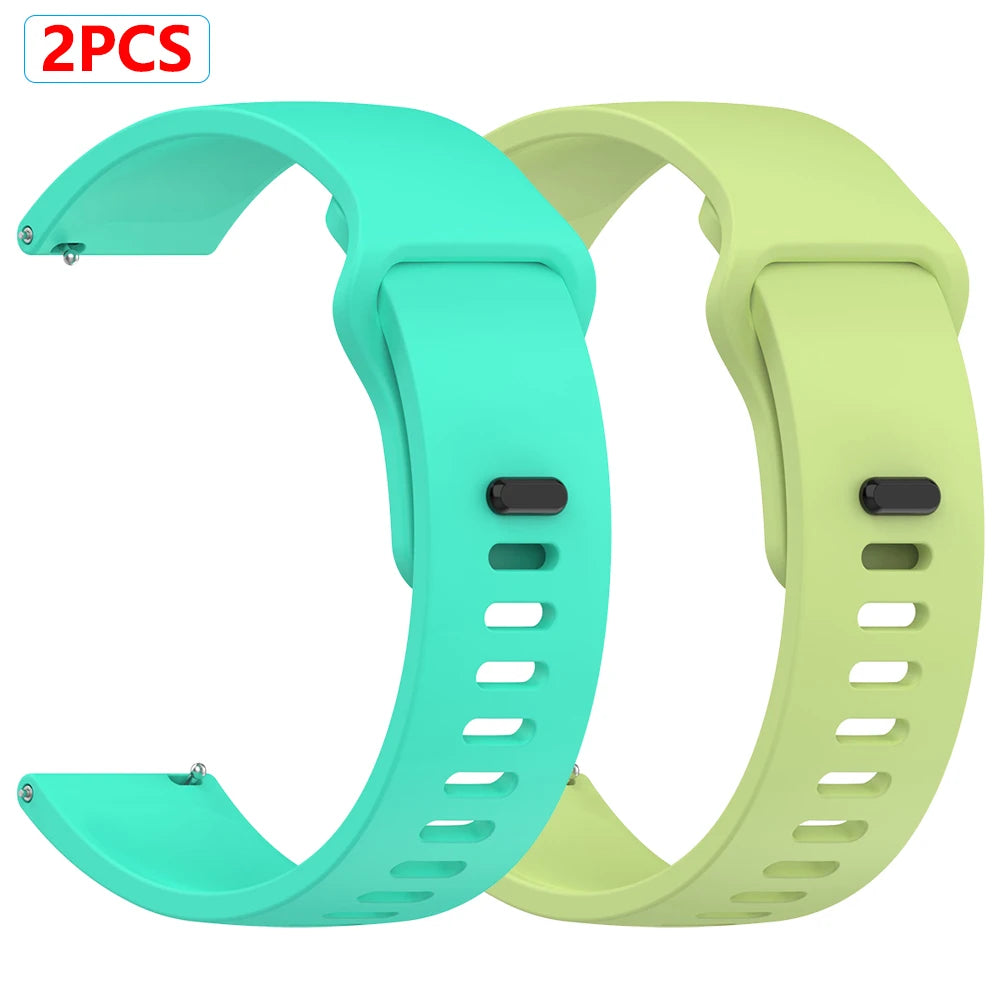 2pecs Watches Strap 22mm For Redmi Watch 5 Active/Lite Soft Silicone Band Sports Wristband For Xiaomi Watch 2 Pro/S4 S1 Bracelet