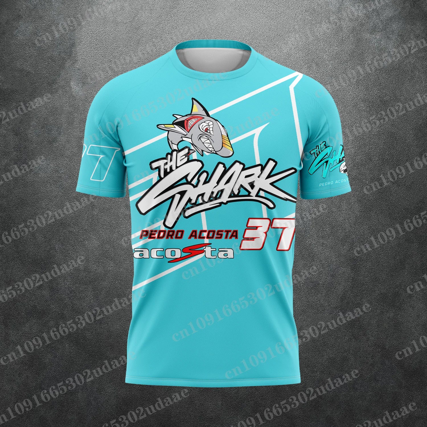 2026 New Racing No.37 Rider Pedro Acosta   Fan 3D Printed Pattern T-Shirt  the shark Men Women Summer Casual Short Sleeve