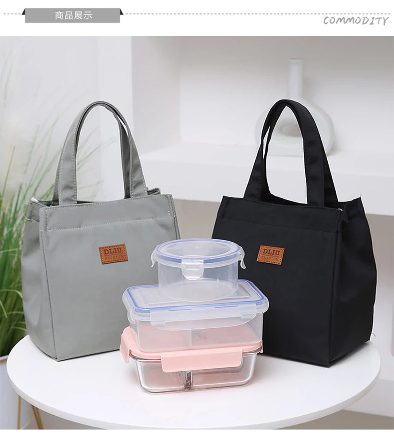 Large Capacity Insulated Lunch Bag – Aluminum Foil Thermal Tote