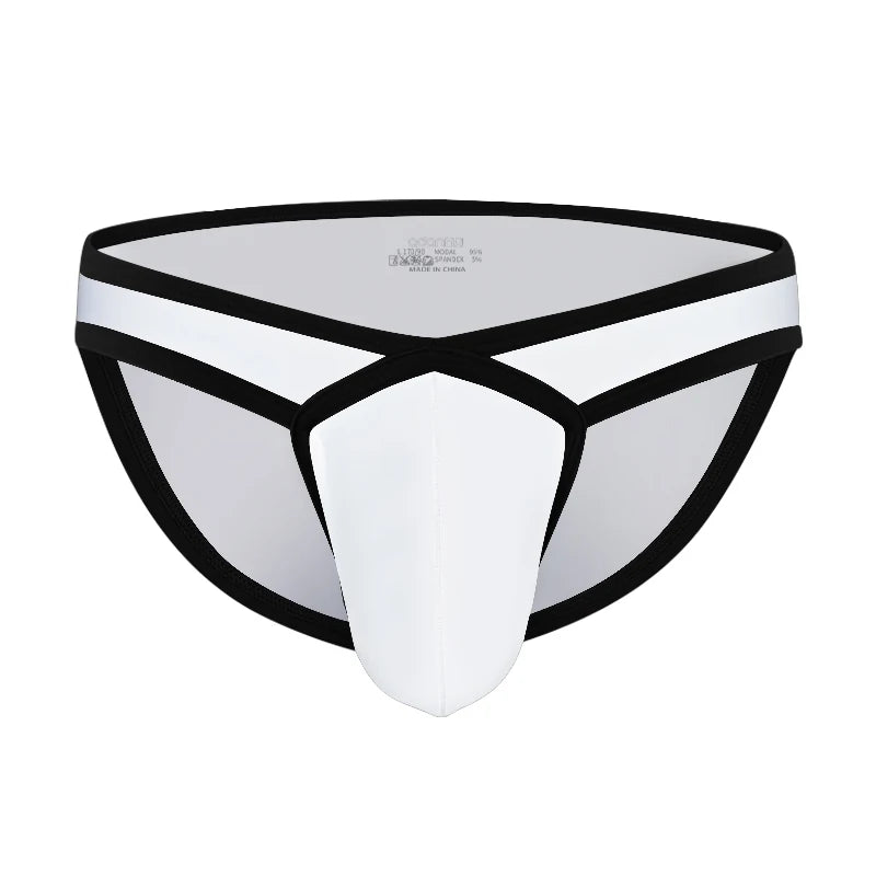 Men Modal 3D Pouch Briefs Athletic Sports Male Breathable Skin-friendly Soft Underwear High Stretch Underpants for Daily Wear