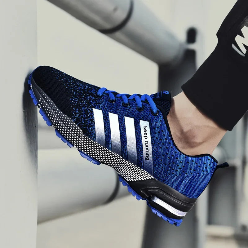 Men Shoes Comfortable Non-Slip Stable Shock Absorption Light Couple Shoes and Men's Sneakers Mesh Breathable Casual Basket Homme