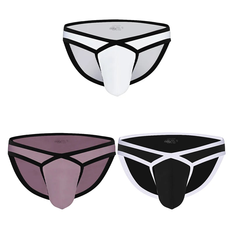 Men Modal 3D Pouch Briefs Athletic Sports Male Breathable Skin-friendly Soft Underwear High Stretch Underpants for Daily Wear