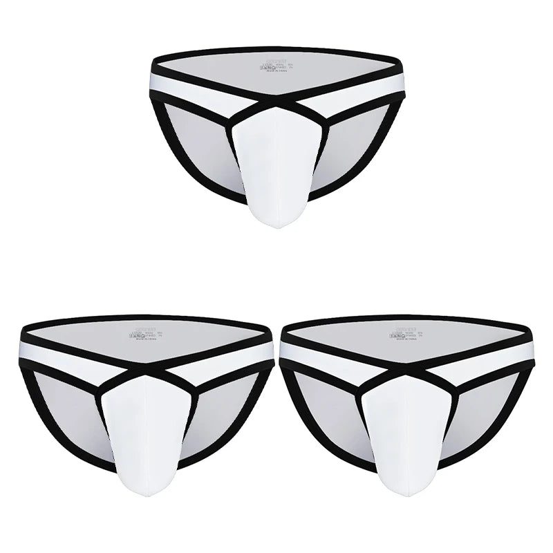 Men Modal 3D Pouch Briefs Athletic Sports Male Breathable Skin-friendly Soft Underwear High Stretch Underpants for Daily Wear