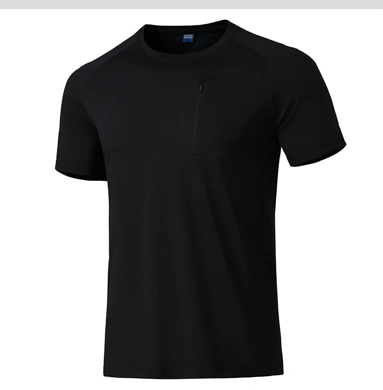 EUMERGX Hiking Short Sleeve T-Shirt For Men Outdoor Quick Dry Functional Cool T-Shirt Camping Climbing Trekking Short Sleeve Tee
