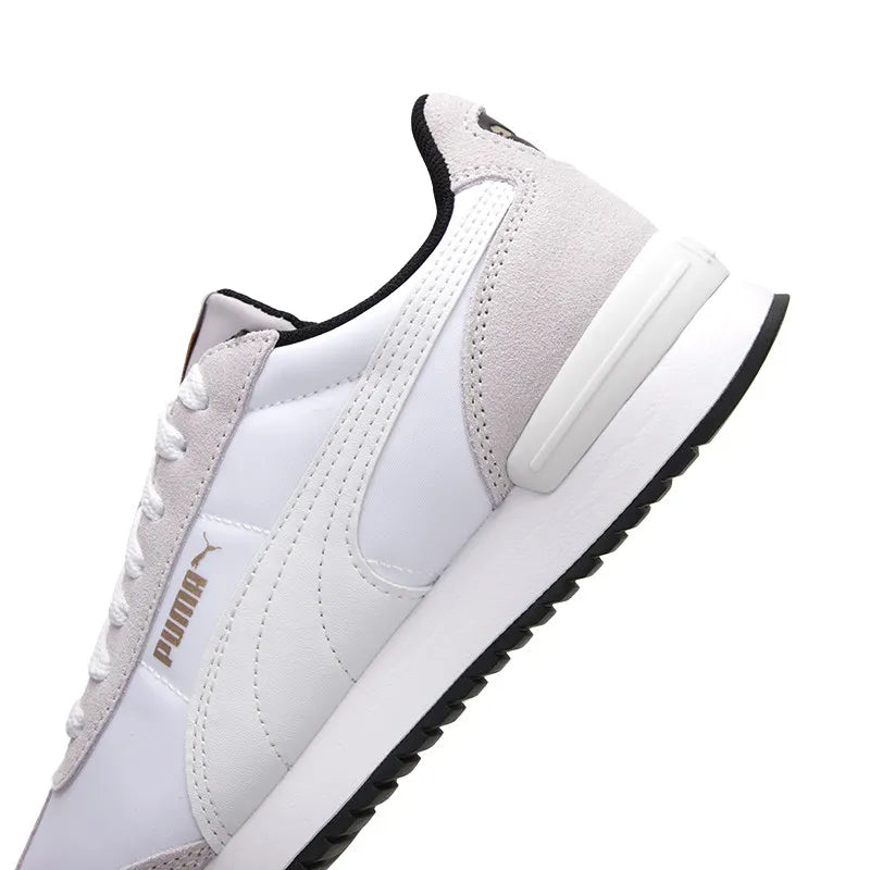 PUMA Unisex White Grey Gold Low Top Sneakers 399250-11 Retro Casual Shoes