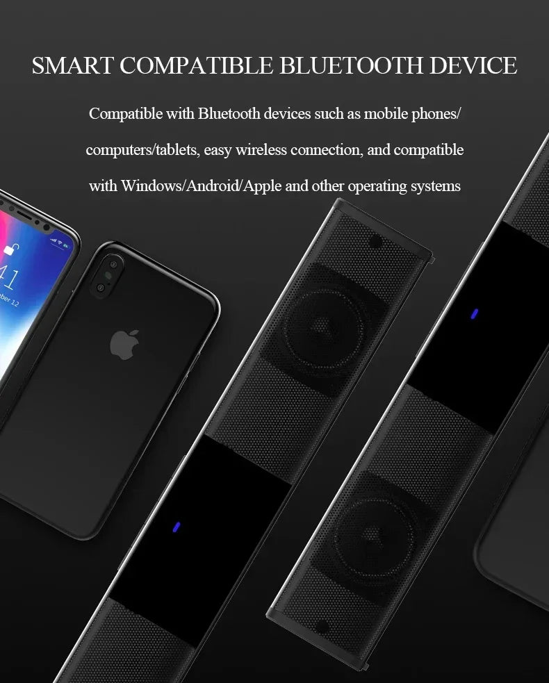 Portable Super Powerful Sound Bar Wireless Bluetooth Speaker Surround Stereo Home TV Sound Box Subwoofer FM Radio Caixa De Som