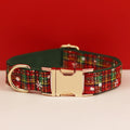Pet dog collar Handmade knitted necklace Pet dog supplies Woven accessories Autumn Winter Christmas set