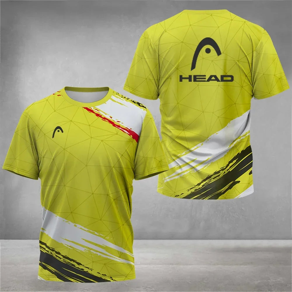 2026 Top Breathable Mens T Shirt Outdoor Badminton Table Tennis Jersey O Neck Short Sleeve Loose Top New Mountaineering Clothing