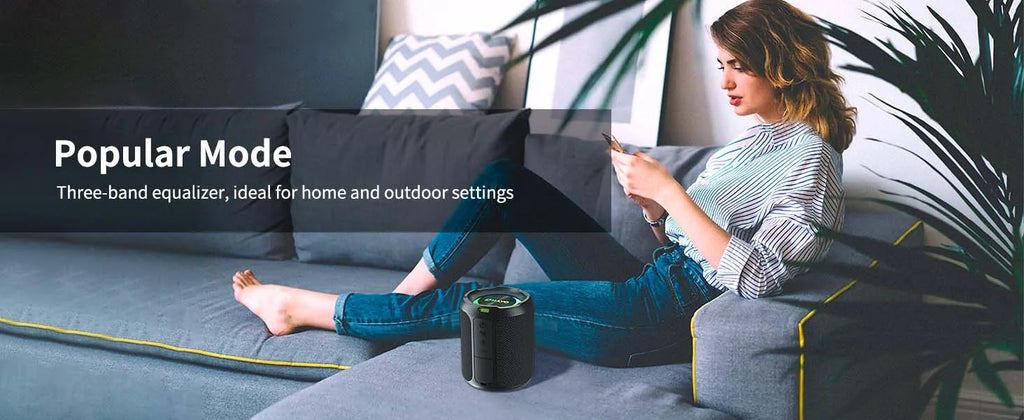 OHAYO 40W, IPX7 Waterproof Wireless Portable Speaker with Lights, Loud Sound, RGB Lights,TWS Pairing, AUX&TF-Card in
