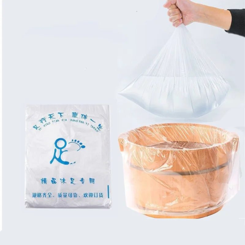 90pcs Environmentally Disposable Foot Tub Liners Bath Basin Bags for Feet Pedicure Foot Detox SPA Heat Preservation Accessories