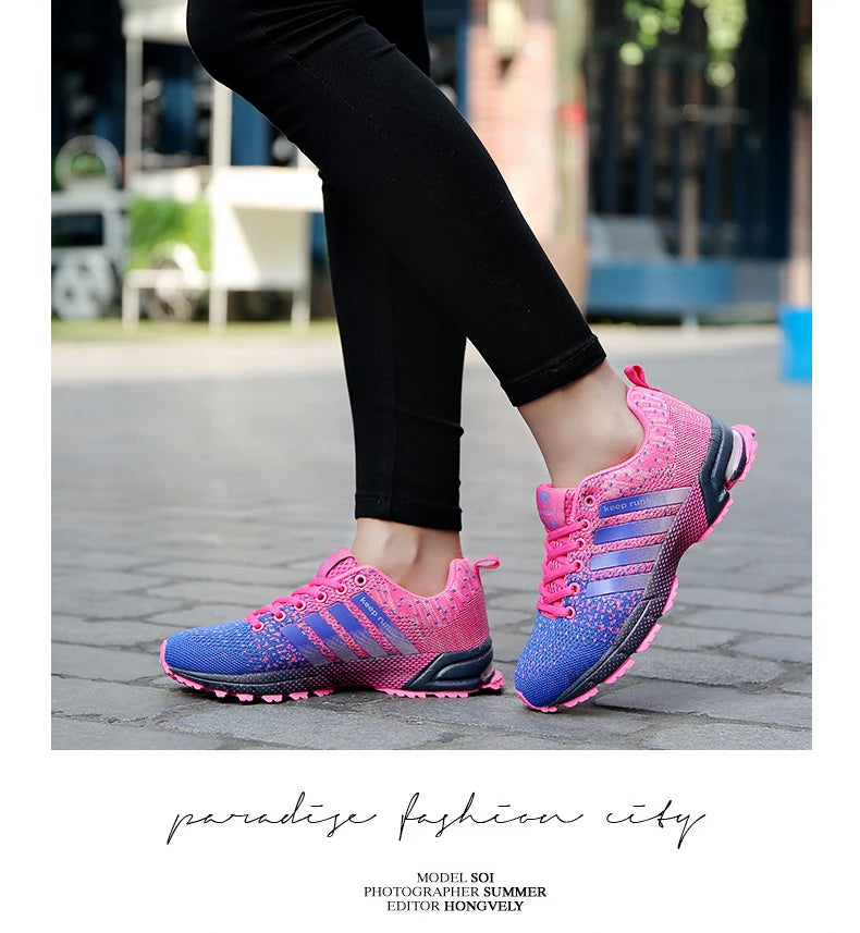 Men Shoes Comfortable Non-Slip Stable Shock Absorption Light Couple Shoes and Men's Sneakers Mesh Breathable Casual Basket Homme