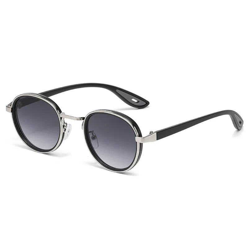 Round Retro Sunglasses Men UV400 Sunnies Women Brand Designer Sun Glasses Alloy Punk Outdoor Eyewear