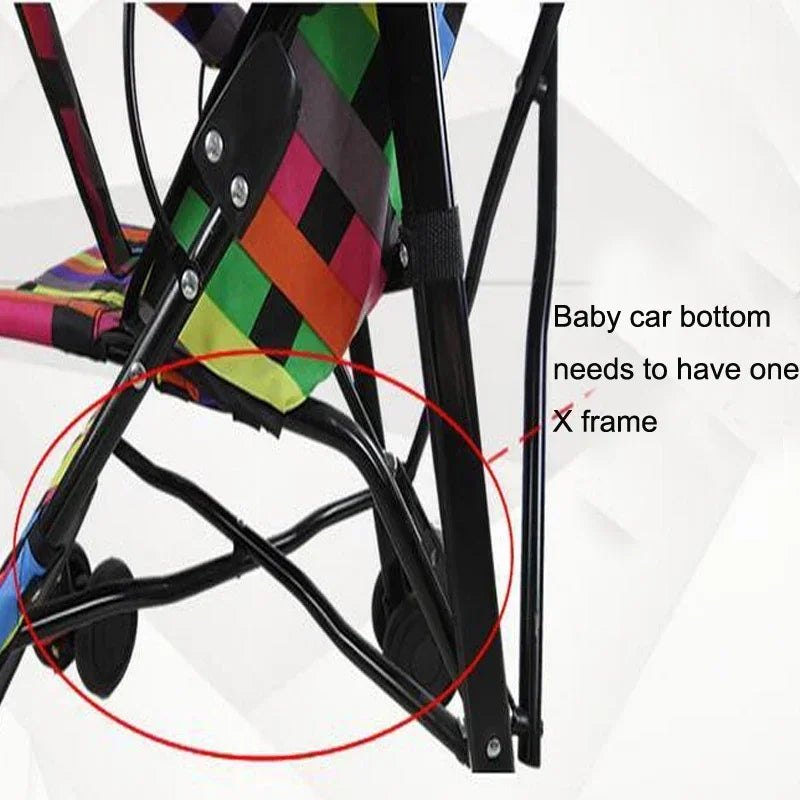 Universal Stroller Bottom Storage Basket Bag – 35x38cm Portable Baby Organizer