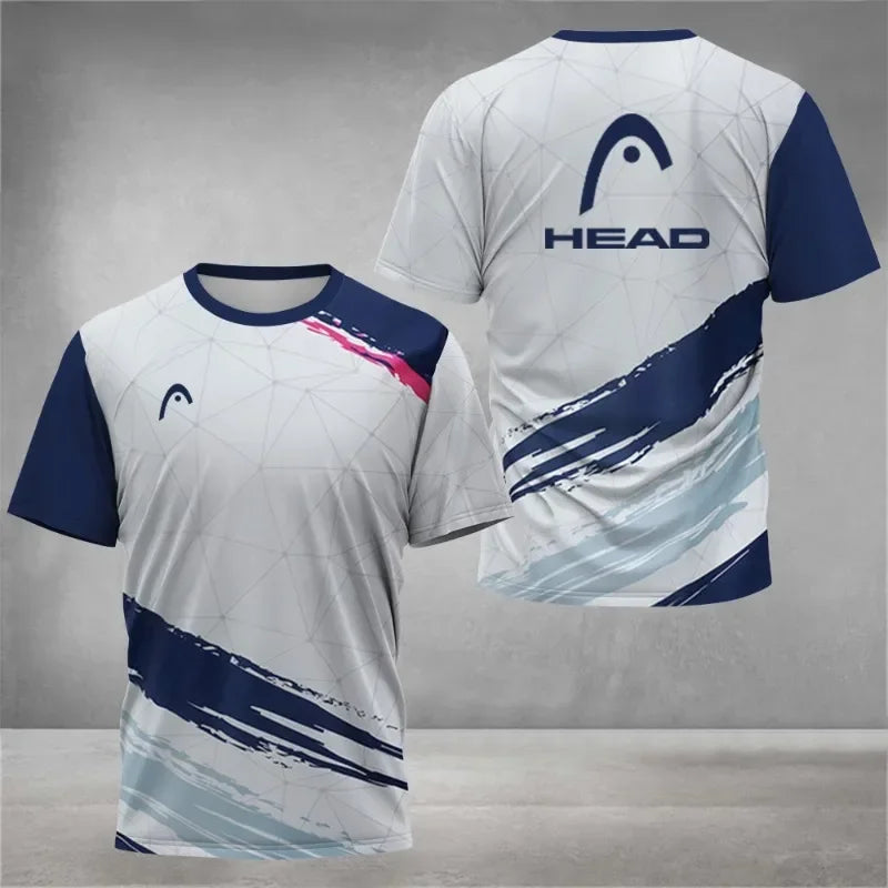 2026 Top Breathable Mens T Shirt Outdoor Badminton Table Tennis Jersey O Neck Short Sleeve Loose Top New Mountaineering Clothing