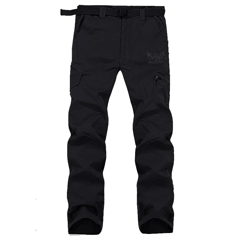 Tactical Waterproof Cargo Pants Men Summer Quick Dry Long Trousers Male Outdoor Sport Trekking Camping Fishing Pants Size M-4XL