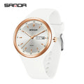 SANDA Top 6213 Male and Female Student Watches Casual Simple Dual Calendar Fashion Male and Female Student Quartz Watches 2025