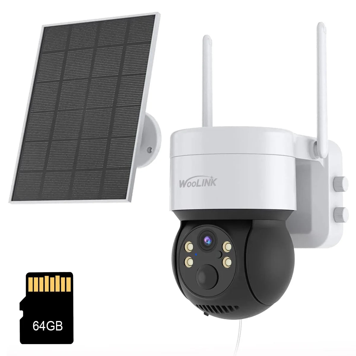 4MP Wireless Security Camera Outdoor WiFi Solar Battery Powered Camera Pan/Tilt Rotate Surveillance Camera Home Protection 2.4G