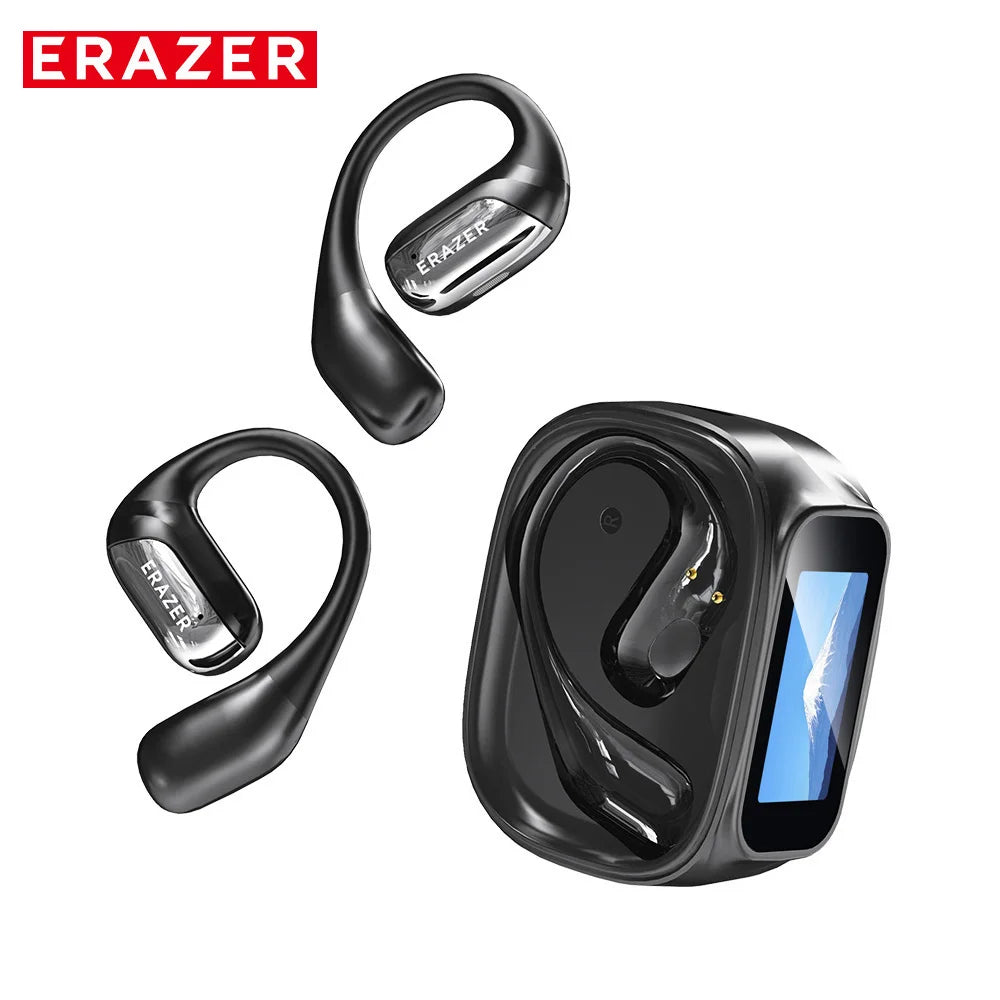Bluetooth Headphones ERAZER XF35 Full HD Display Wireless Earphones Translation Earbuds Clear Sound Quality 400mAh Charging Case